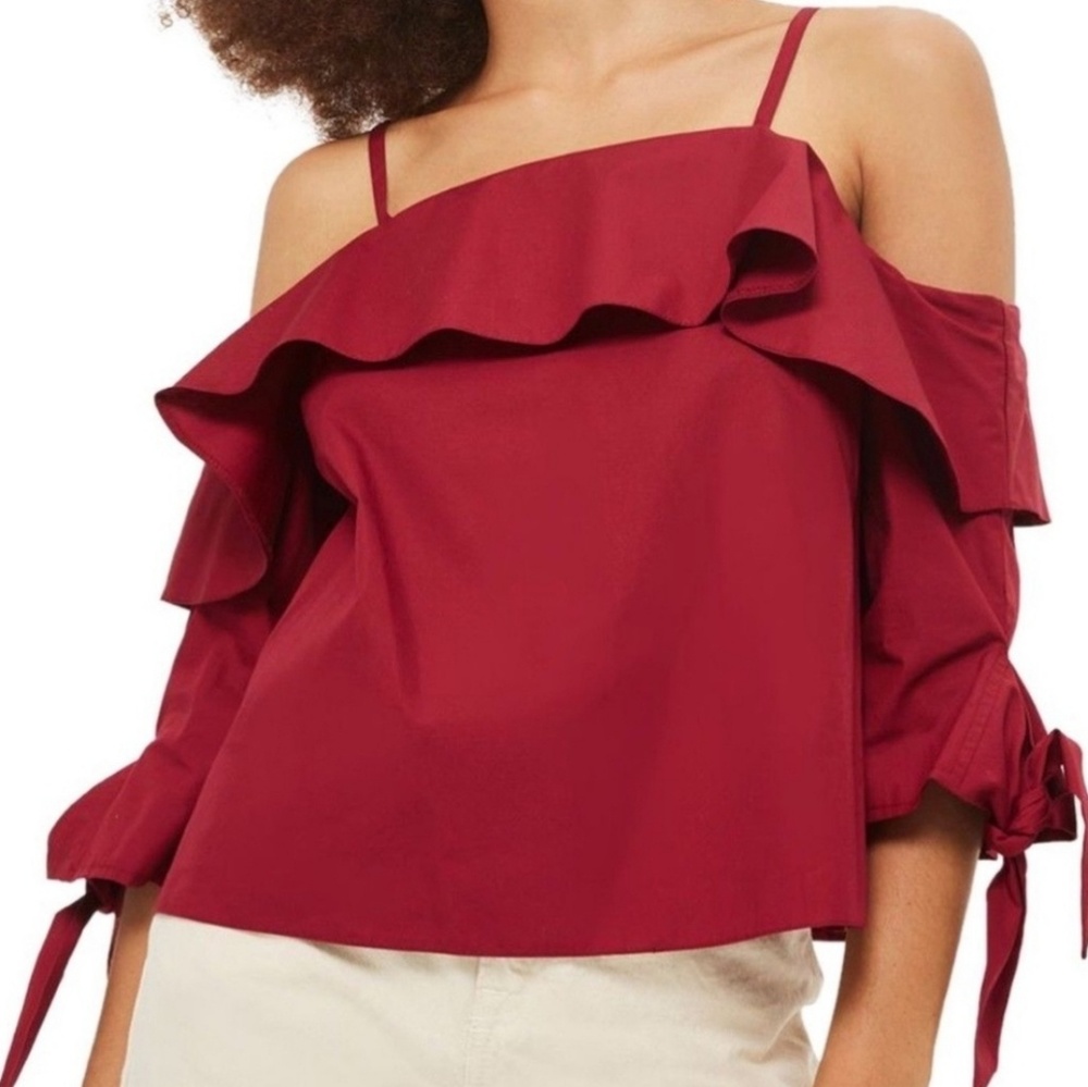 SOLD*** TOPSHOP off the shoulder blouse
